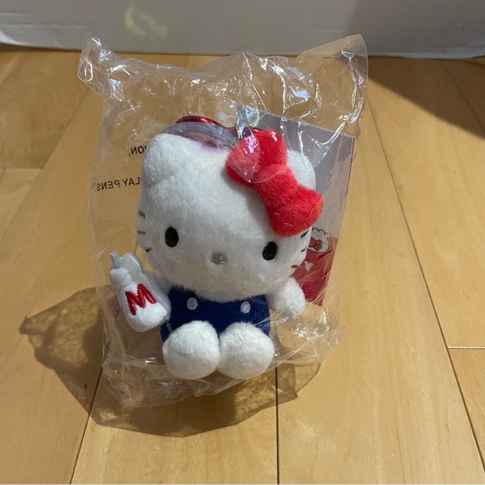 NWT hello kitty 50th anniversary plush keychain